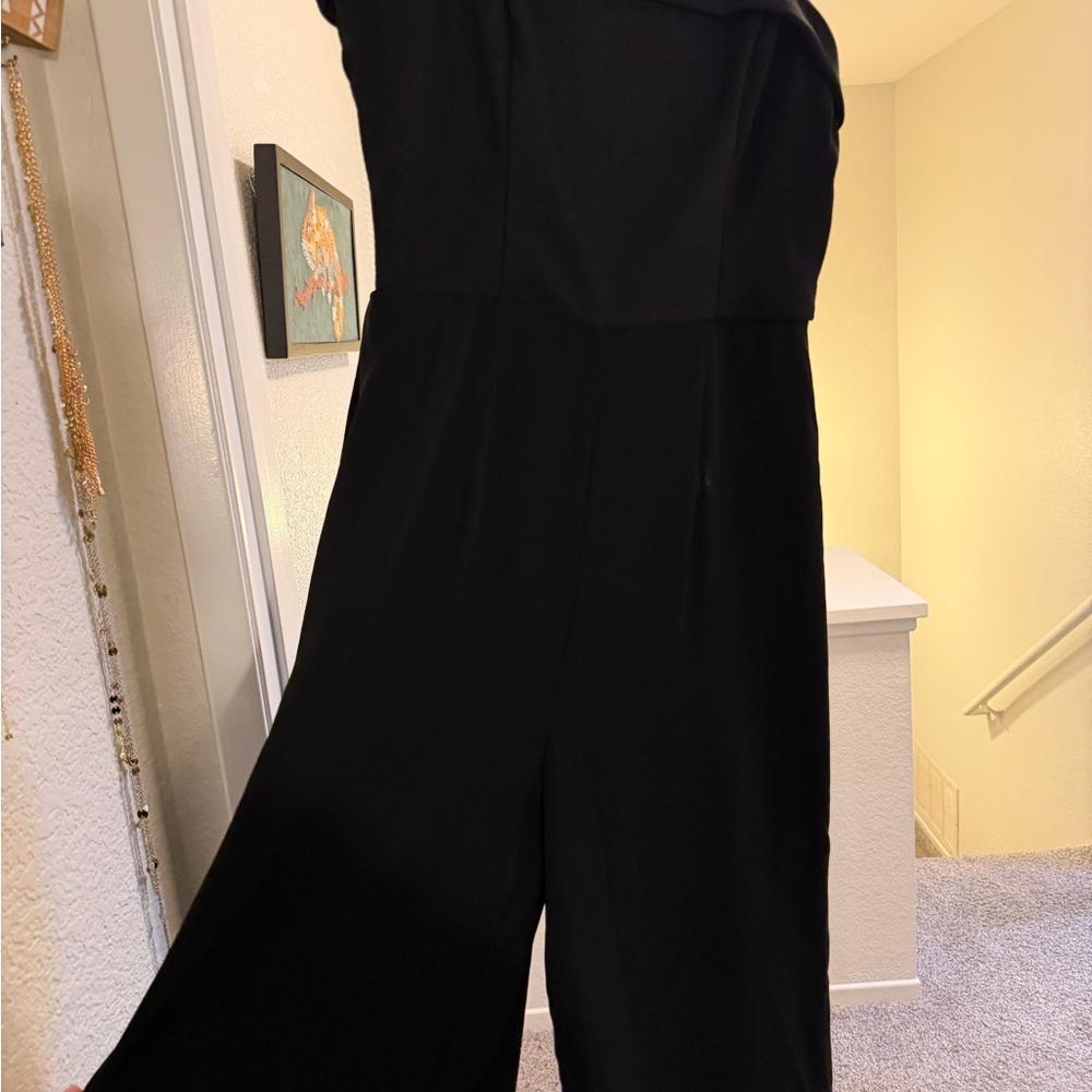 Francesca's Collections Classic Black Jumpsuit